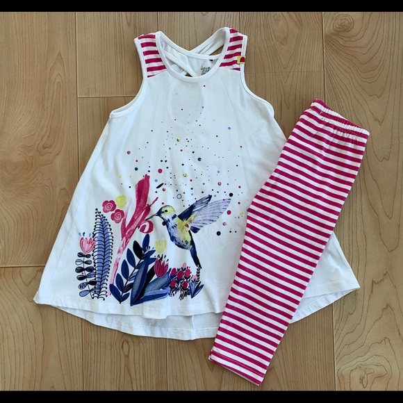 deux par deux Other - Deux Par Deux Girls Tunic and Legging Set